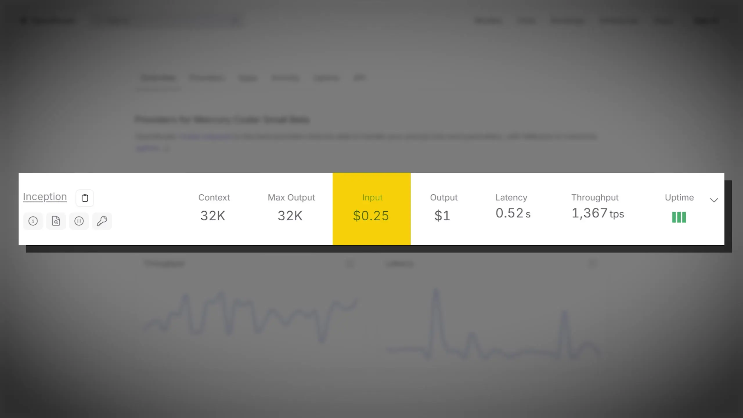Mercury Coder offers a 32K context window with competitive pricing at 25 cents per million input tokens