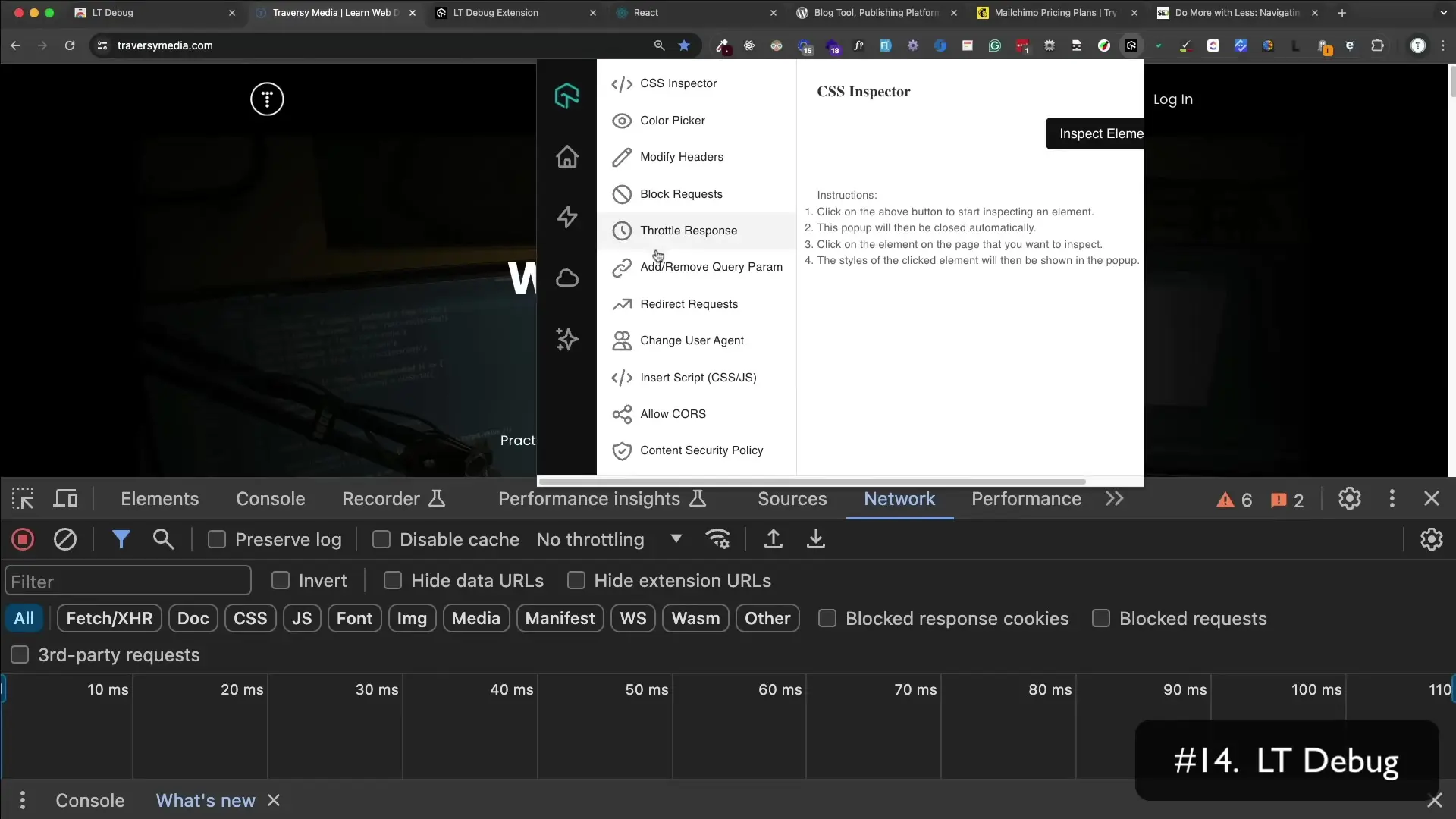 Advanced debugging tools like LT Debug enhance frontend workflows by providing specialized CSS inspection and network monitoring capabilities, making the development process more efficient