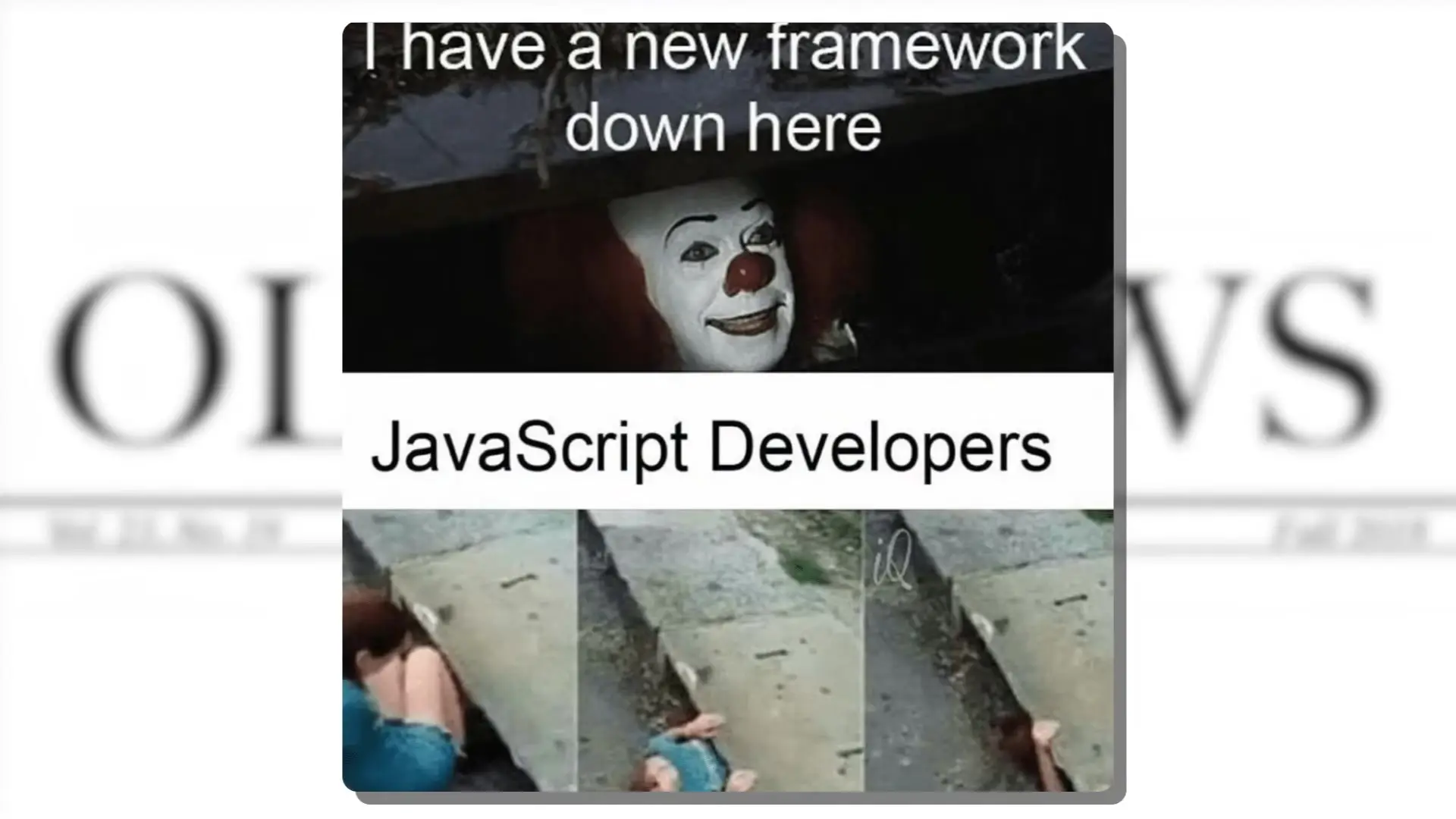 The JavaScript ecosystem's constant churn of new frameworks and tools can overwhelm developers trying to keep their skills current