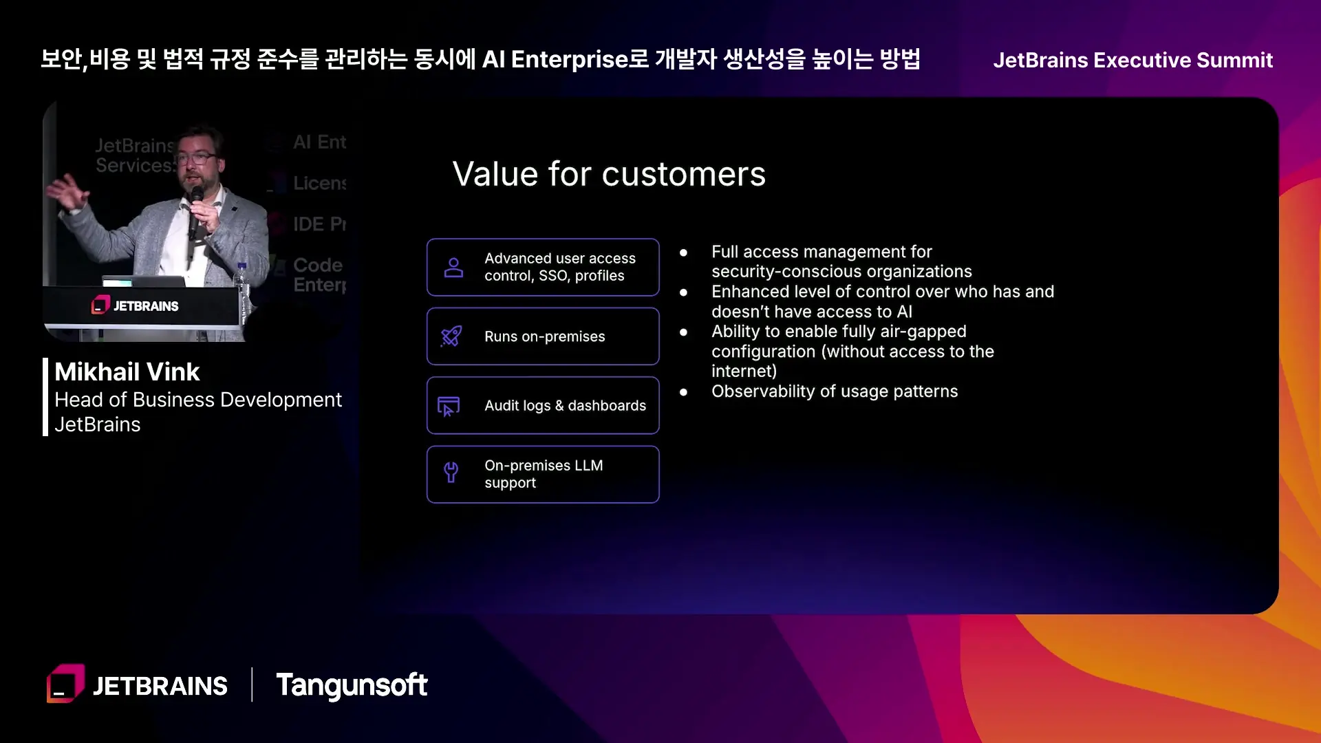 JetBrains ID Services platform with AI Enterprise providing centralized AI governance