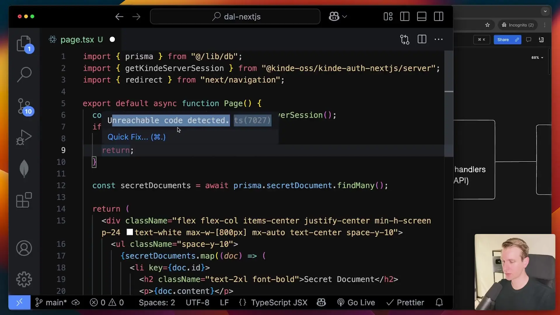Implementation of authentication in Next.js applications requires multiple layers of security