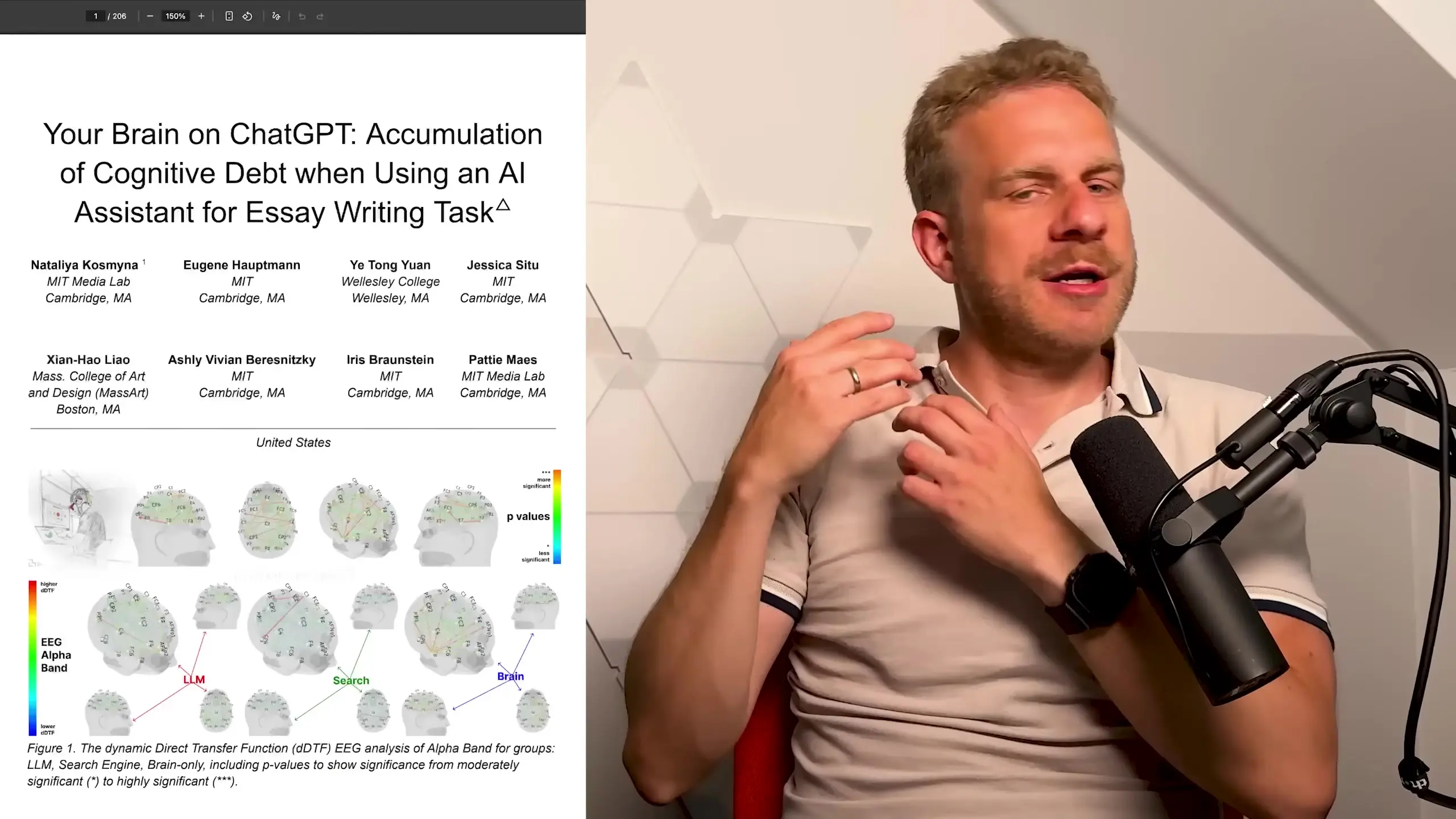MIT researchers measured brain activity during tasks performed with and without AI assistance