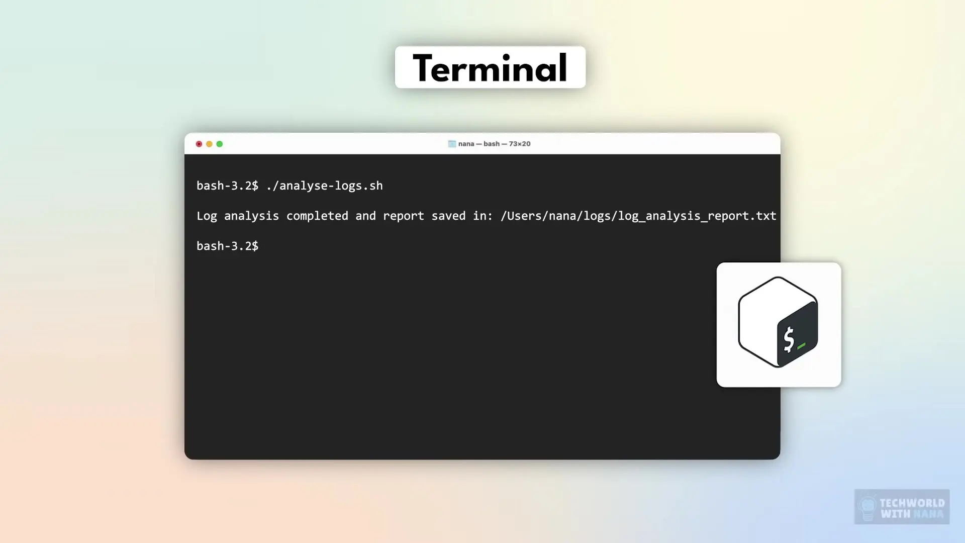 Bash shell environment where you can run Linux commands and execute scripts
