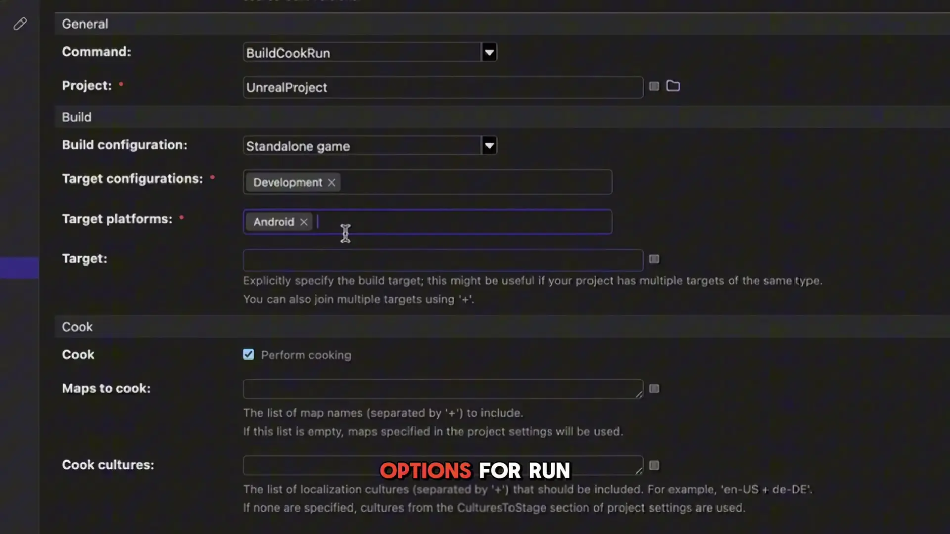 TeamCity's user-friendly interface displaying UAT configuration options for Unreal Engine builds
