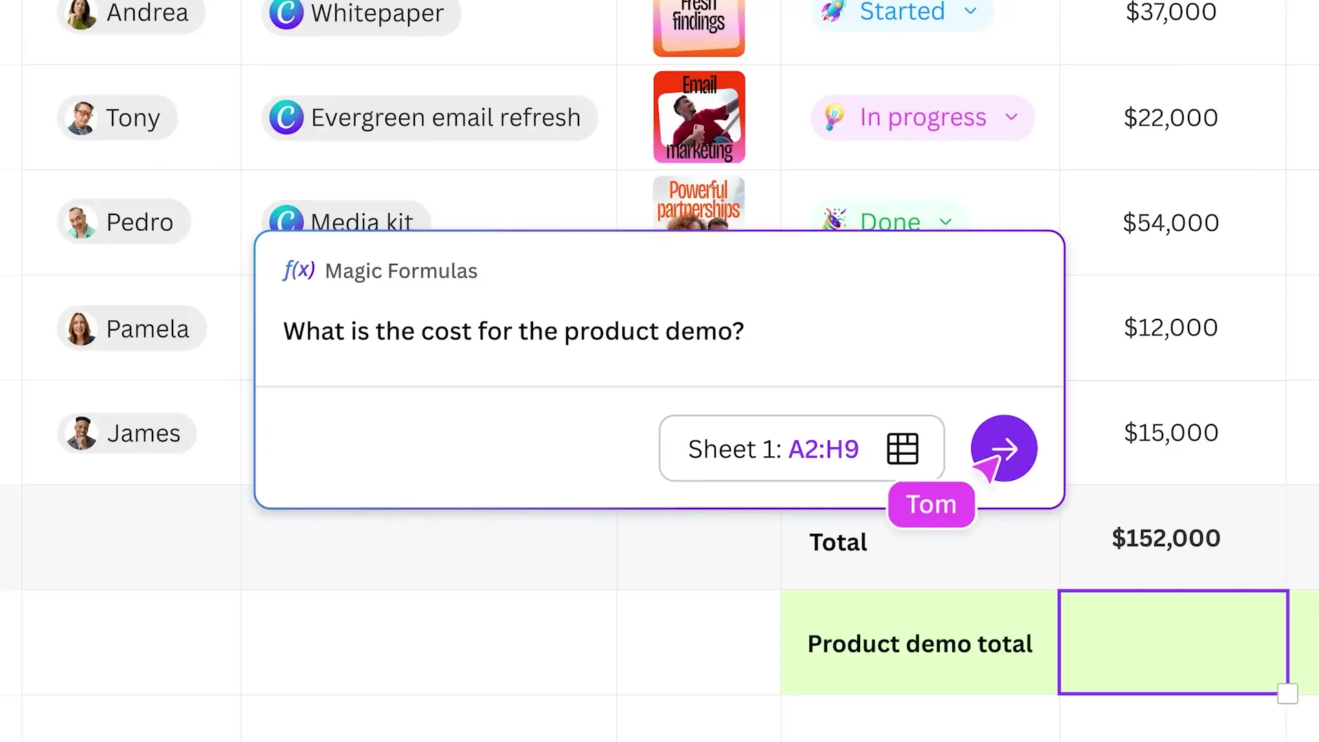 GPT enables Canva to convert simple text instructions into powerful design formulas and calculations