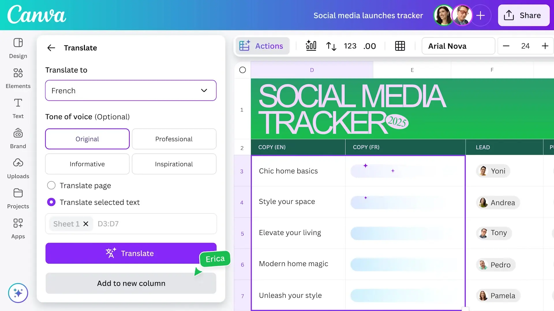 The GPT and Canva integration supports over 100 languages, making design tools globally accessible