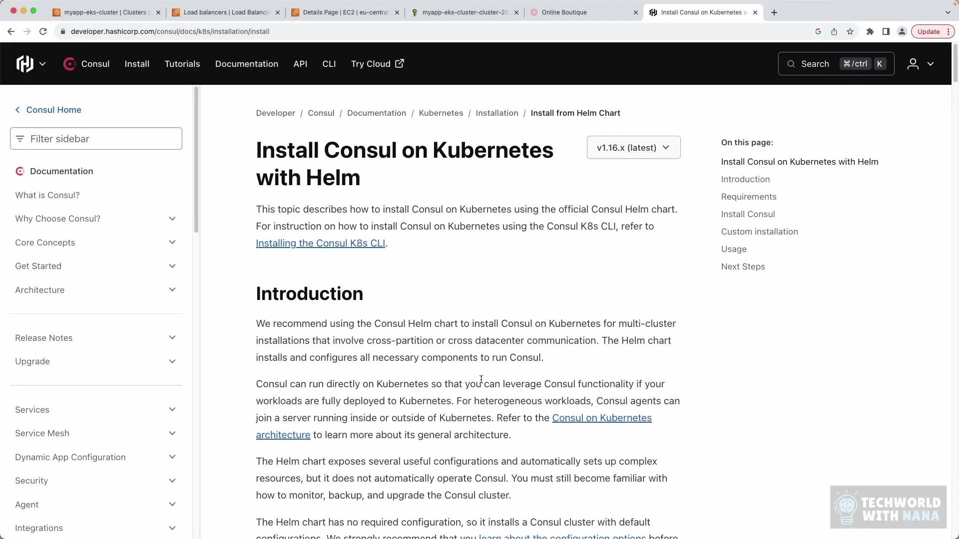 Consul configuration showing how to add service mesh components to your infrastructure