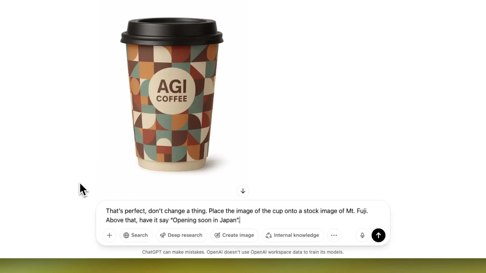 AI-generated brand assets can include precise details like transparent backgrounds and shadows, perfect for professional marketing materials.