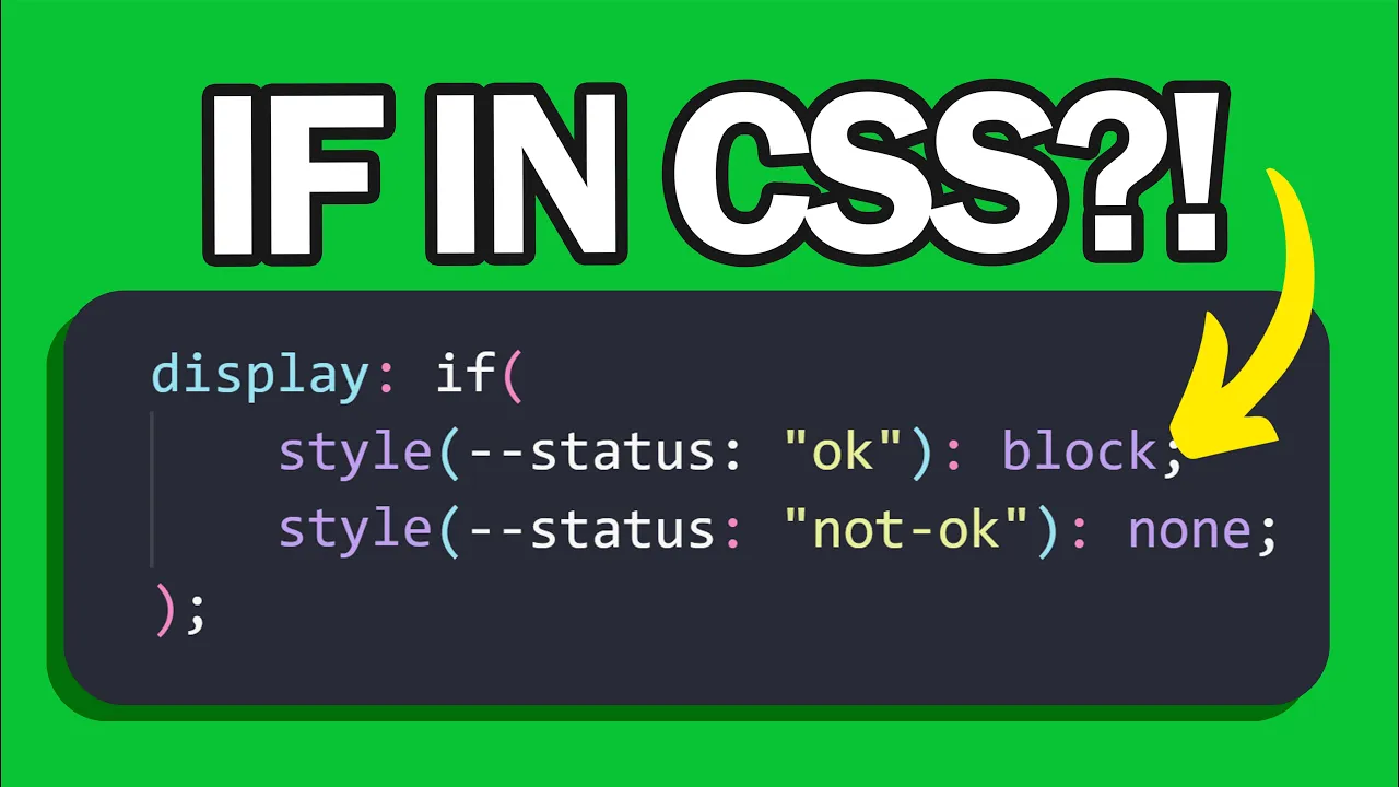 CSS Conditional Statements: The Revolutionary New If-Else Function Explained