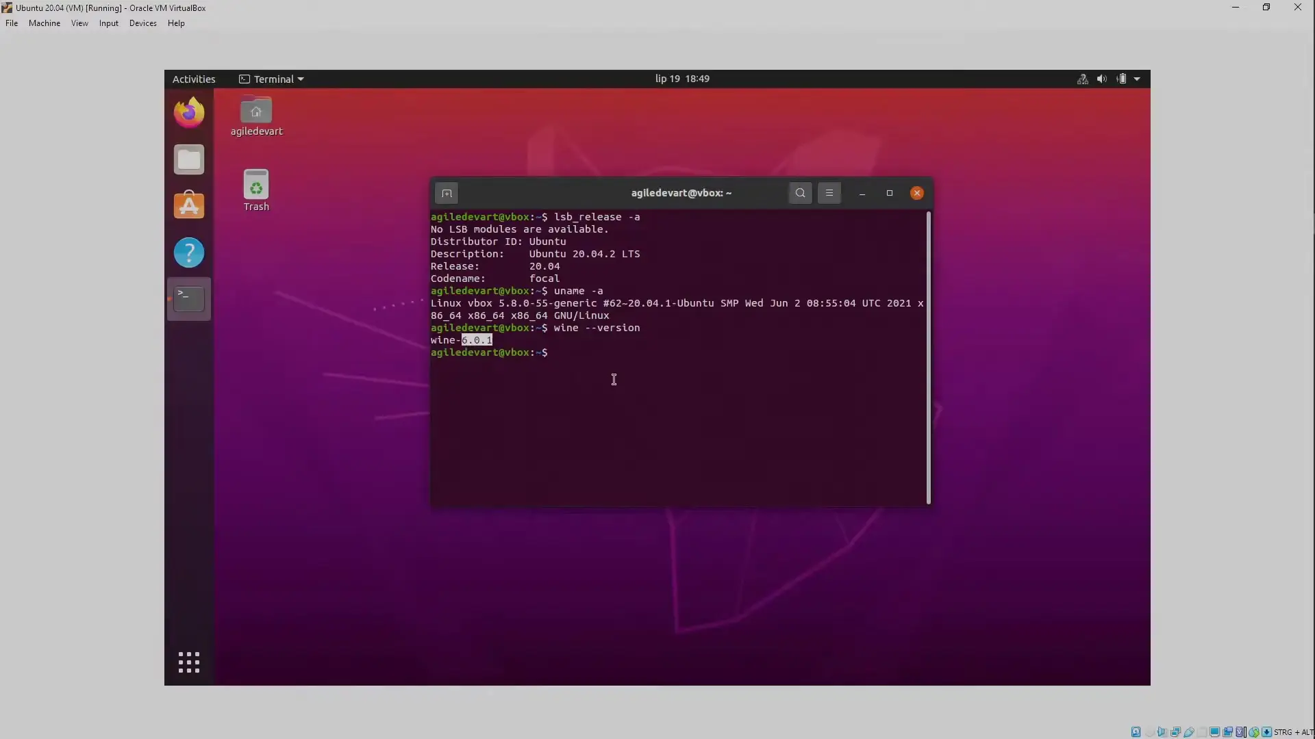 Setting up VirtualBox Guest Additions for shared folders between Windows host and Linux guest