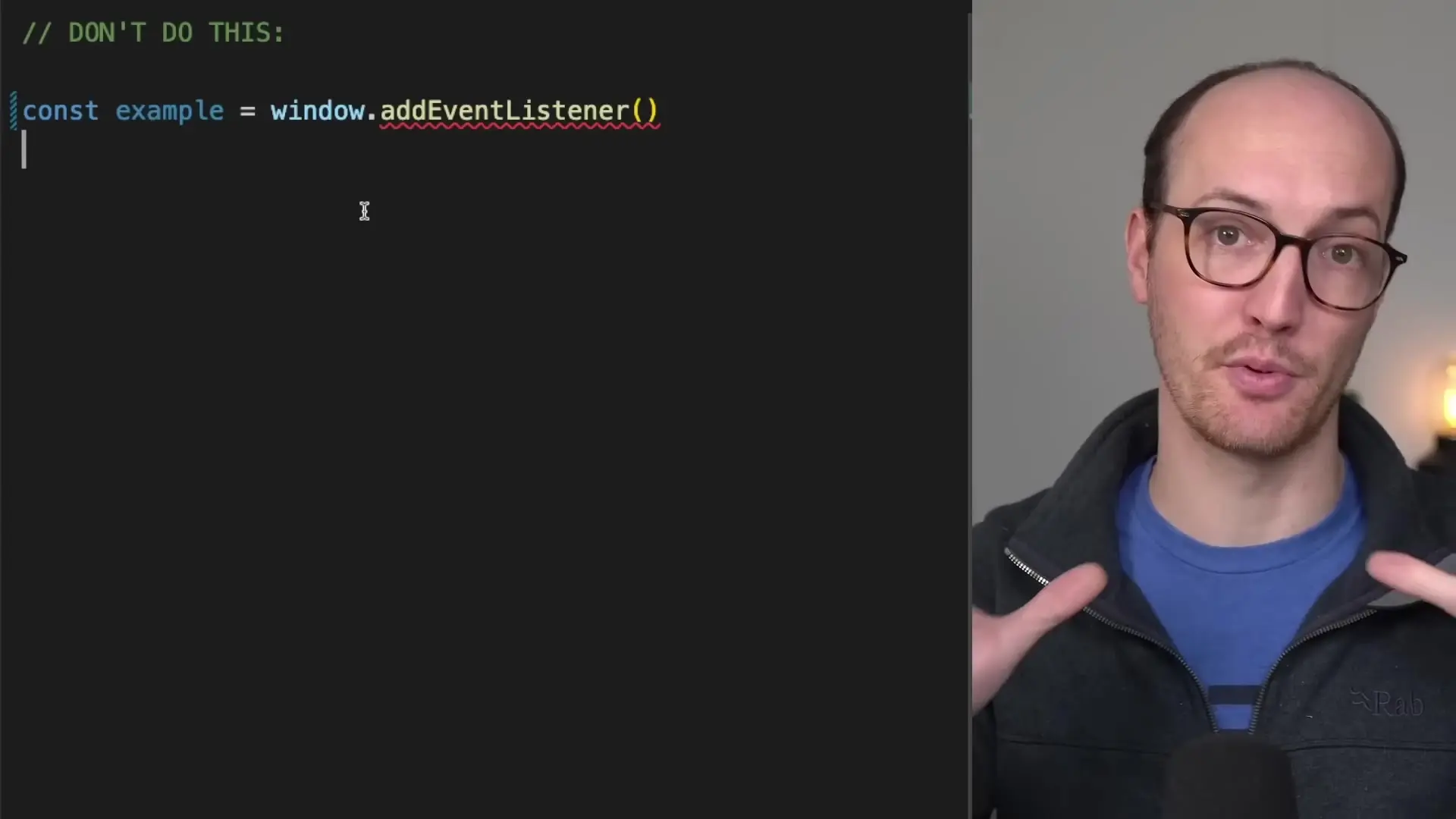 Incorrect approach to handling window global objects in TypeScript - using 'as any' bypasses type checking and should be avoided