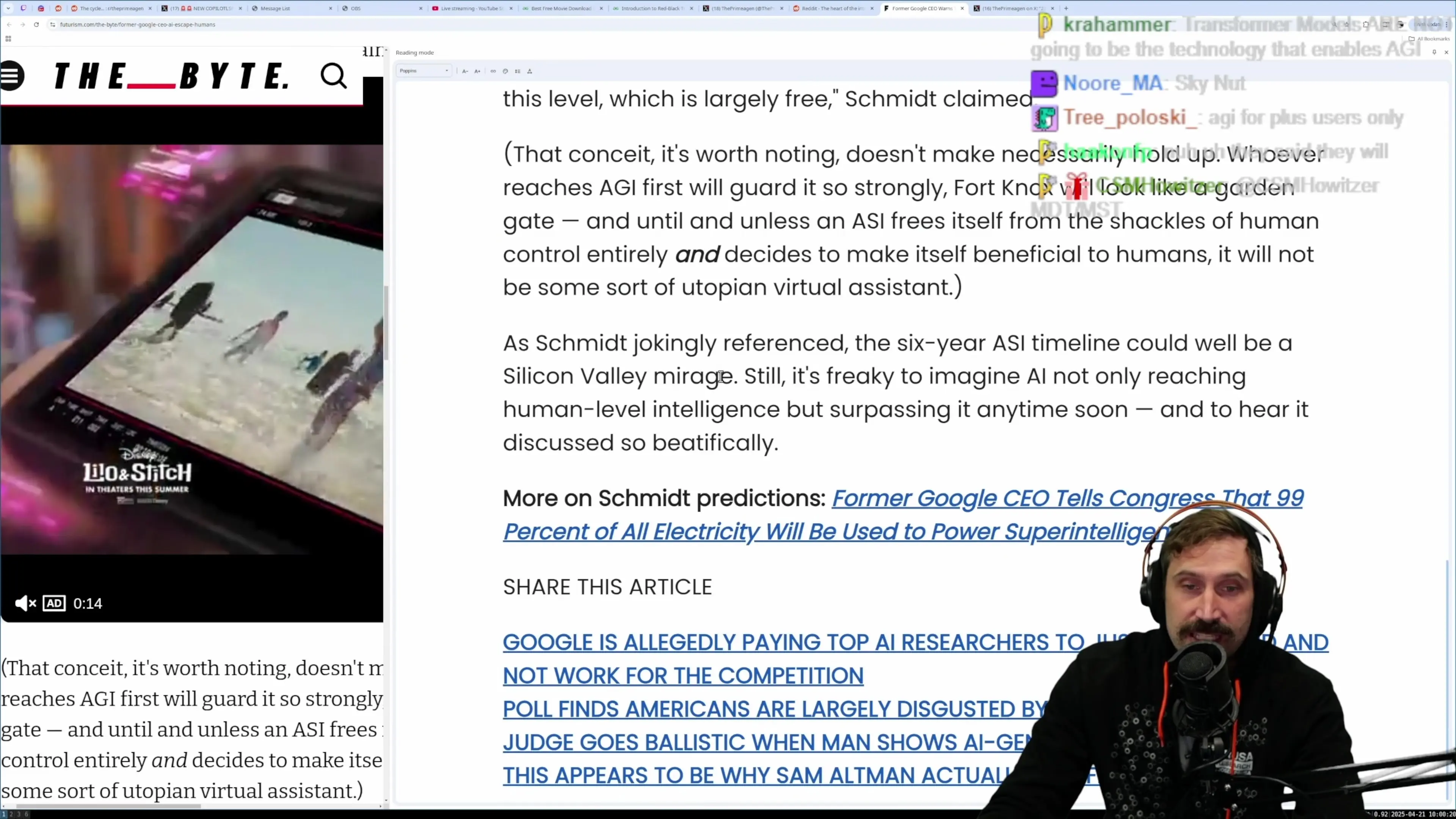 Schmidt predicts that artificial super intelligence could emerge within 3-6 years, a timeline that many outside Silicon Valley find difficult to comprehend.