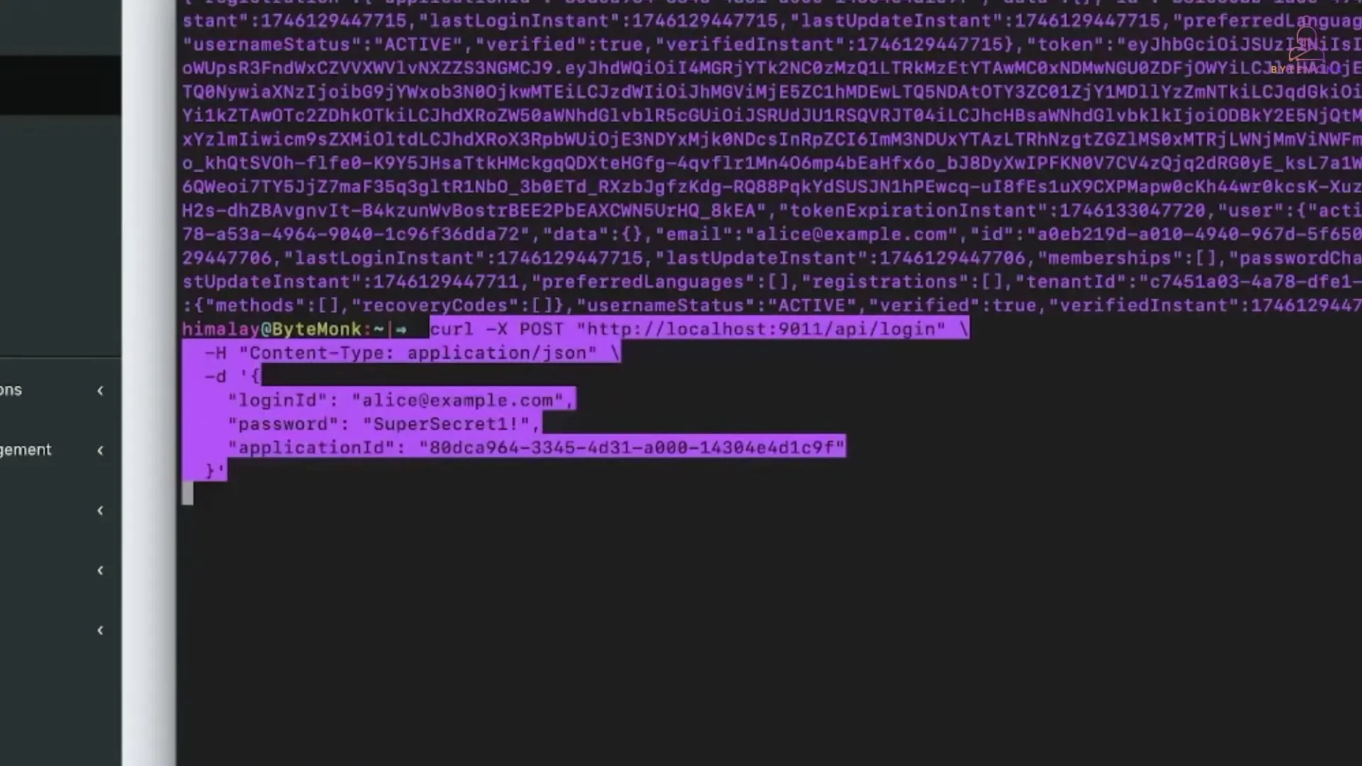 FusionAuth's API-first approach enables developers to easily integrate authentication flows using simple HTTP requests, with responses returning complete user data and JWT tokens.