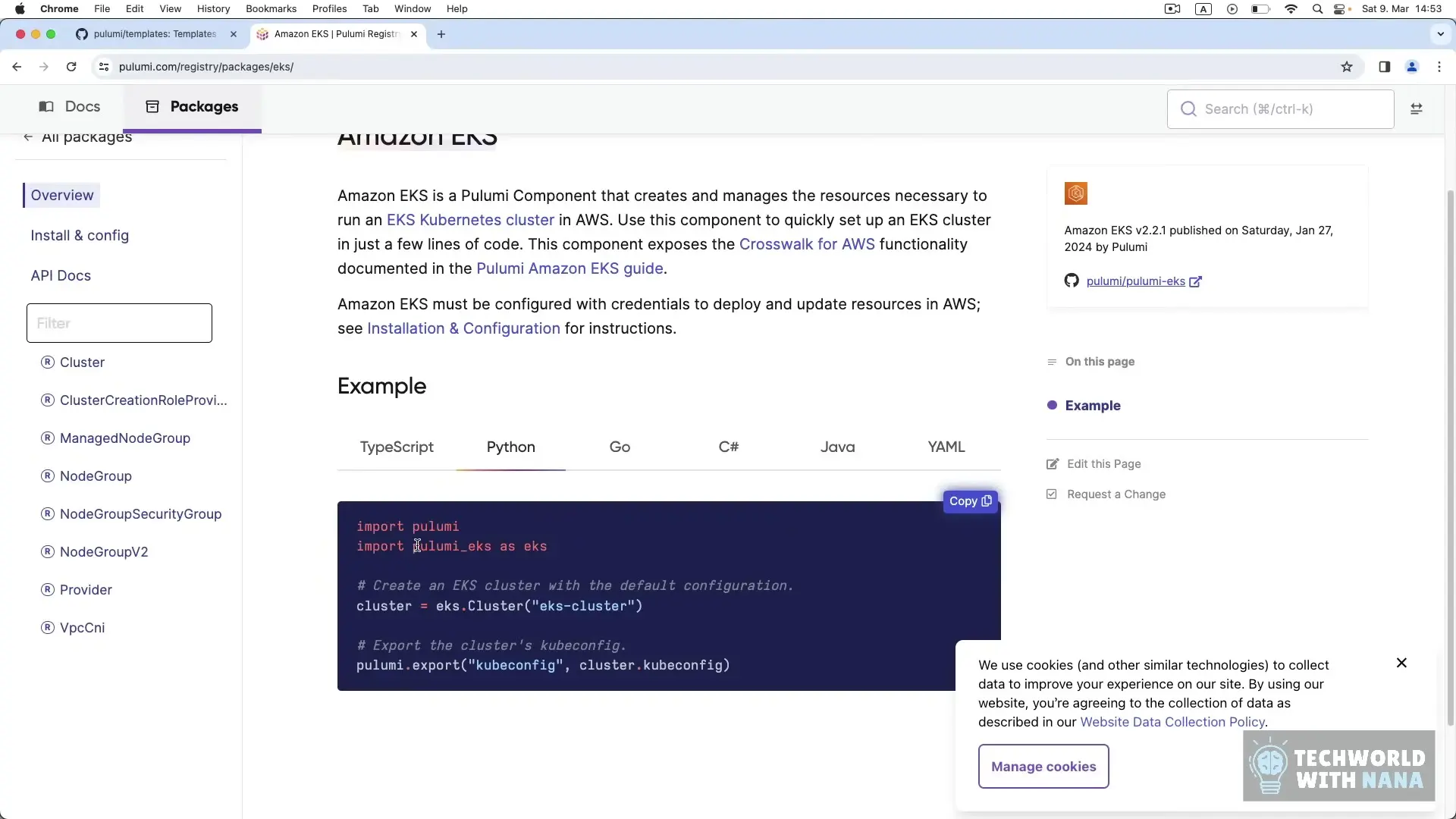 GitHub Copilot suggesting modern cluster provisioning methods for infrastructure code