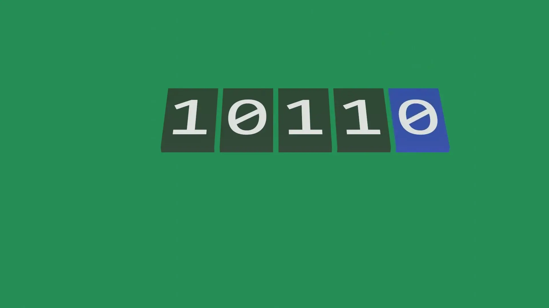 Parity bit (shown in blue) added to binary data for error detection