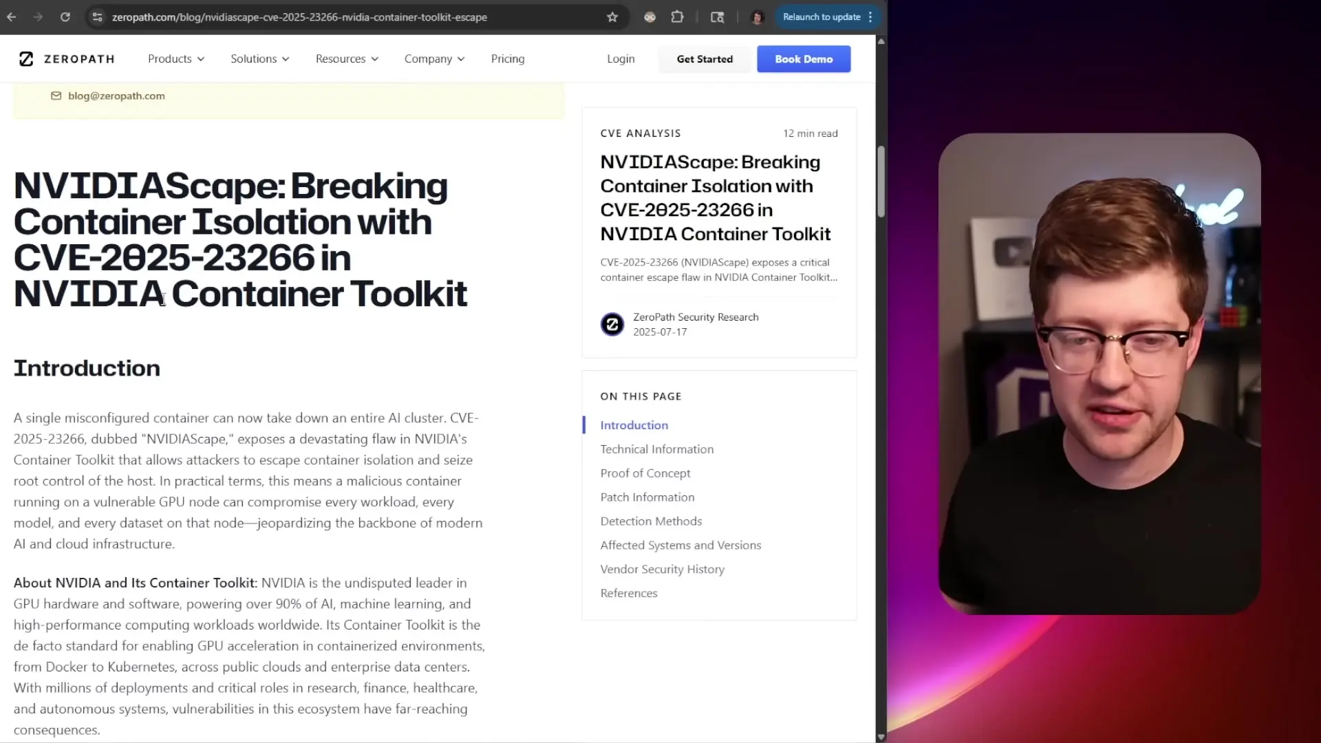 The Nvidia container toolkit vulnerability creates a serious security risk for cloud environments using GPU resources