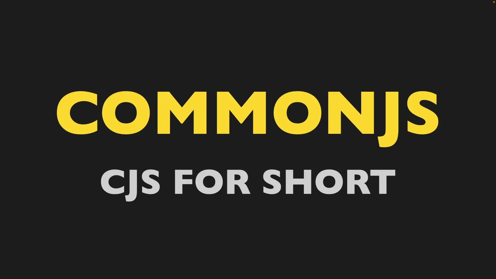 CommonJS uses the require() function to import modules and module.exports to expose functionality