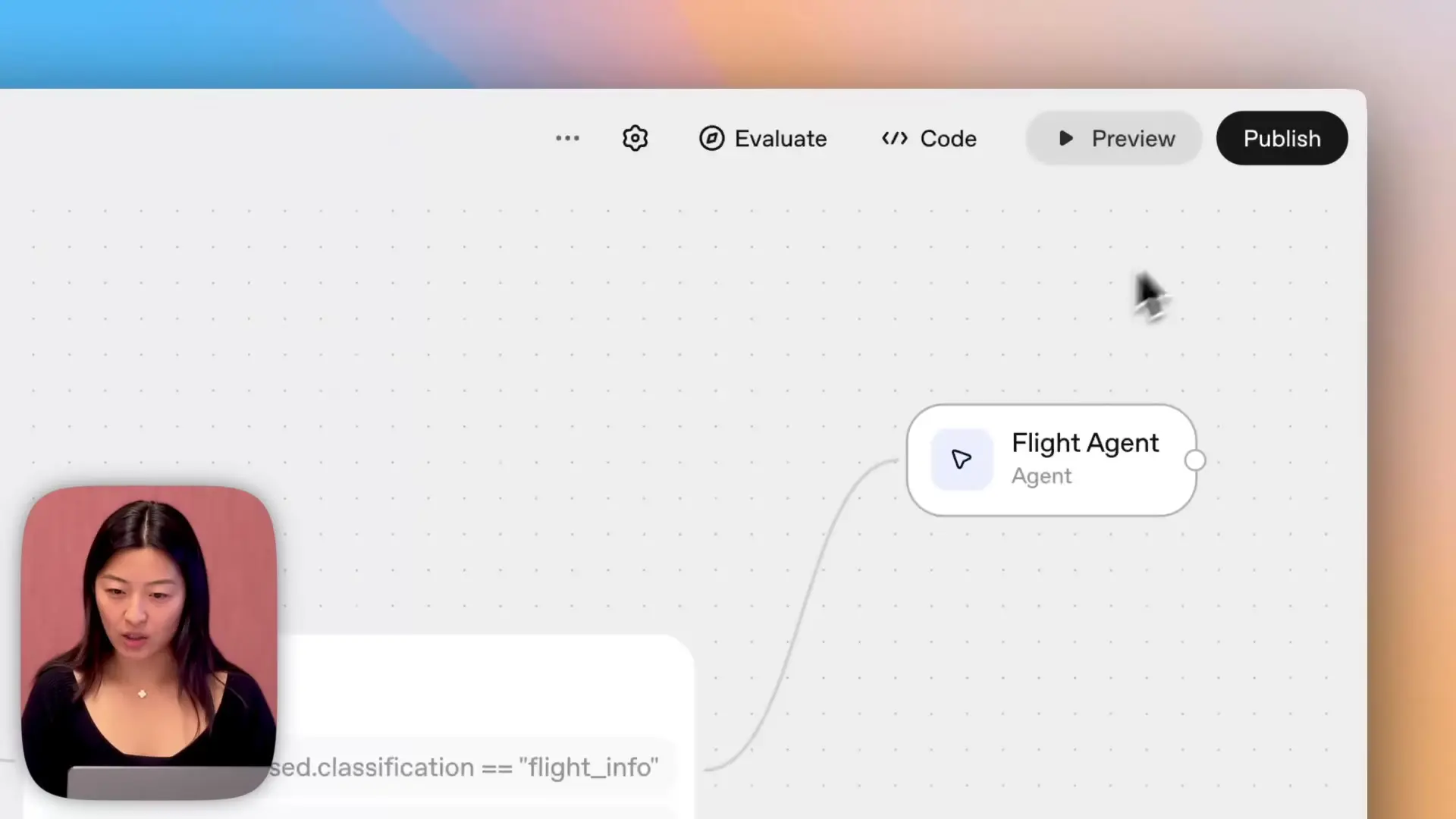 Once your agent is built and tested, you can easily publish it for deployment in your applications