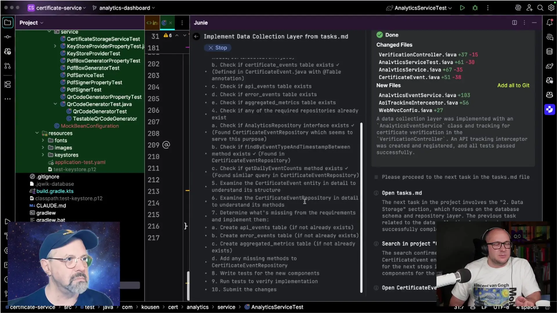 Enhancement proposal interface showing how AI tools can help manage project improvements