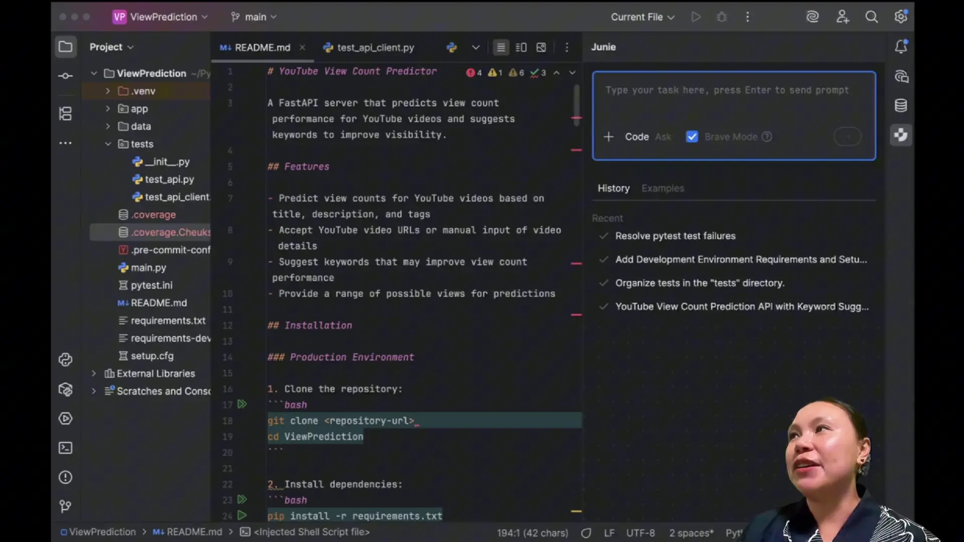 AI tools can analyze your project structure to identify code that needs testing and suggest appropriate test coverage strategies