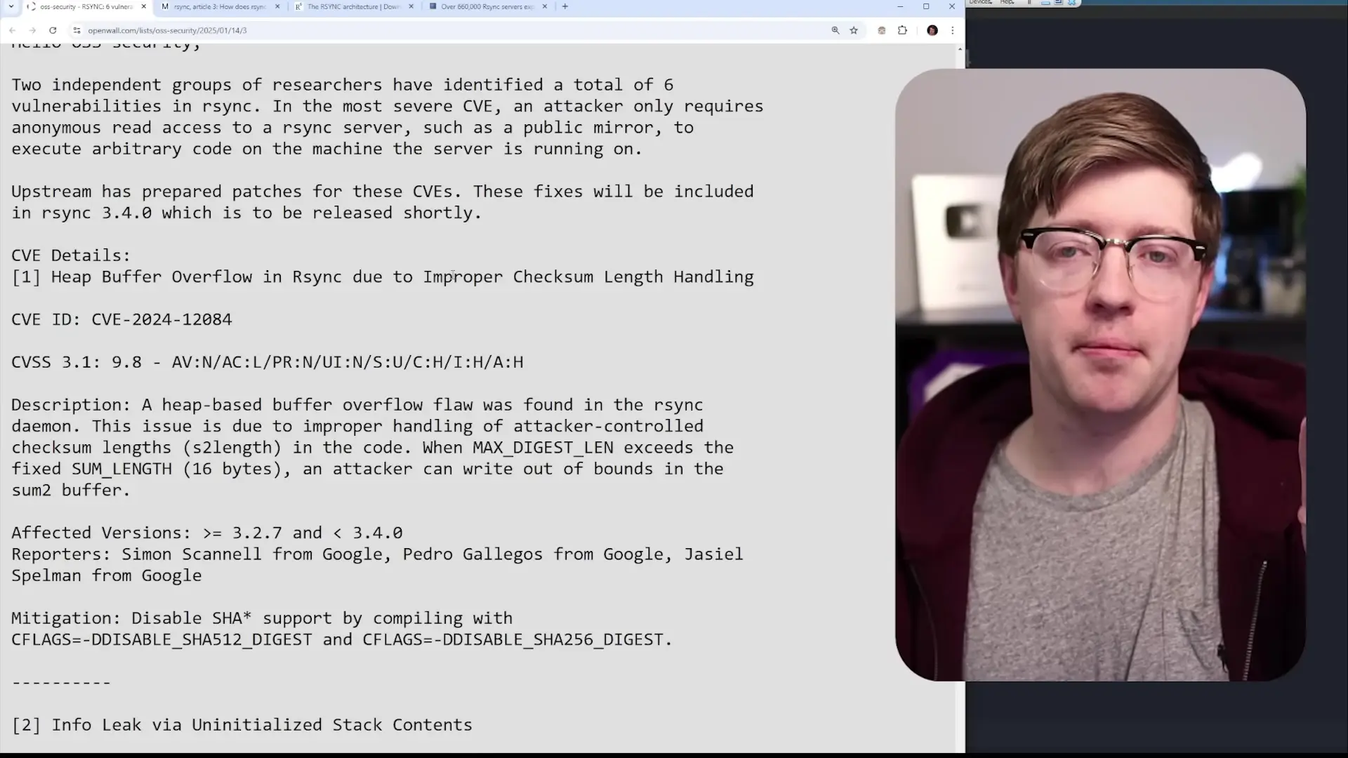 RSync is a widely-used file synchronization tool critical for many server infrastructures