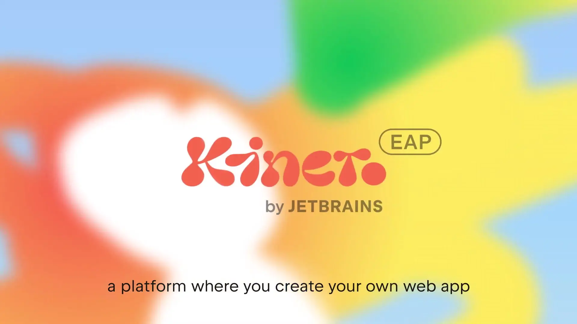 Kineto platform interface showing how users can create custom web applications through simple prompts
