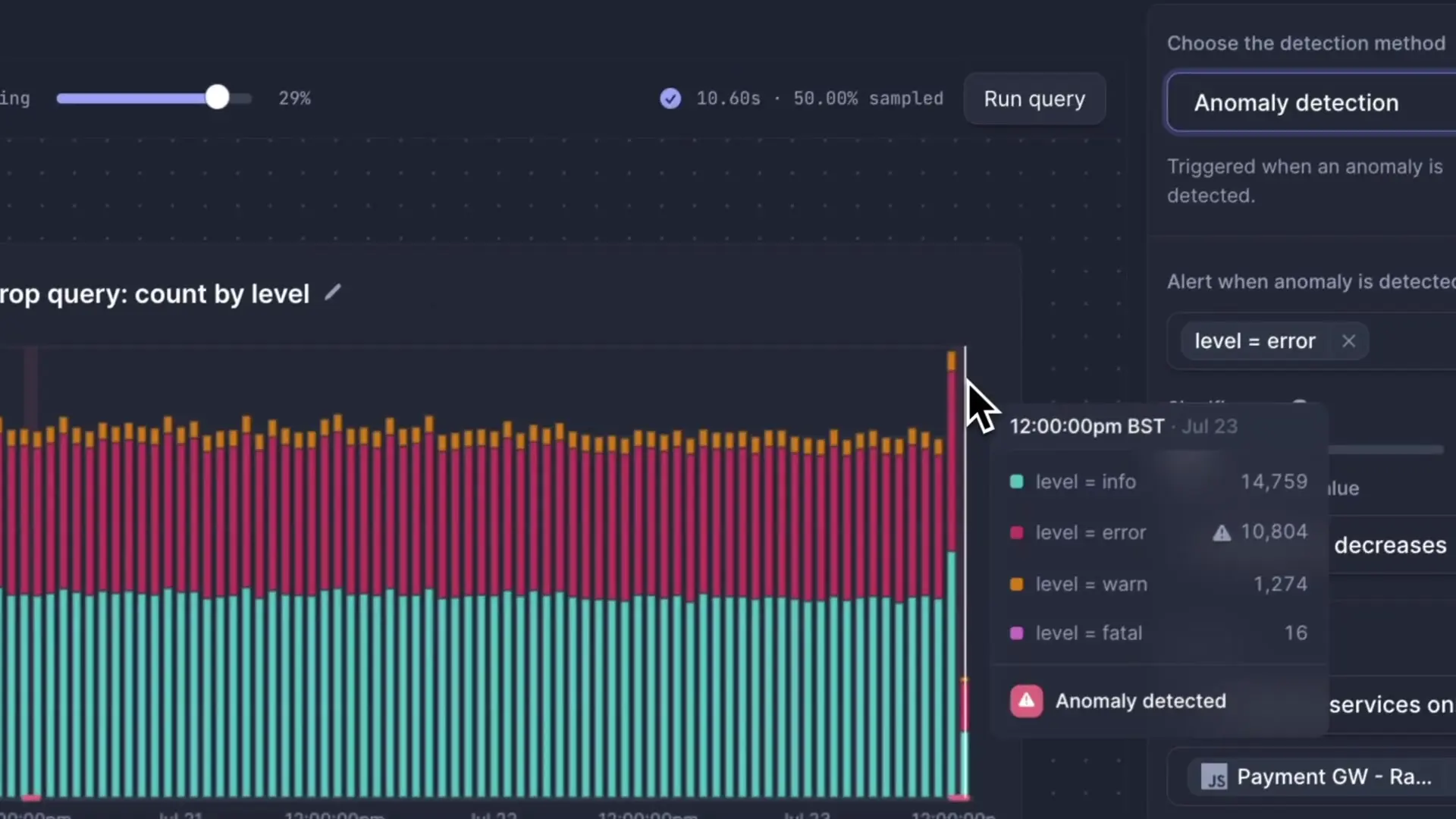 Better Stack's anomaly detection now recognizes daily and weekend traffic pattern variations
