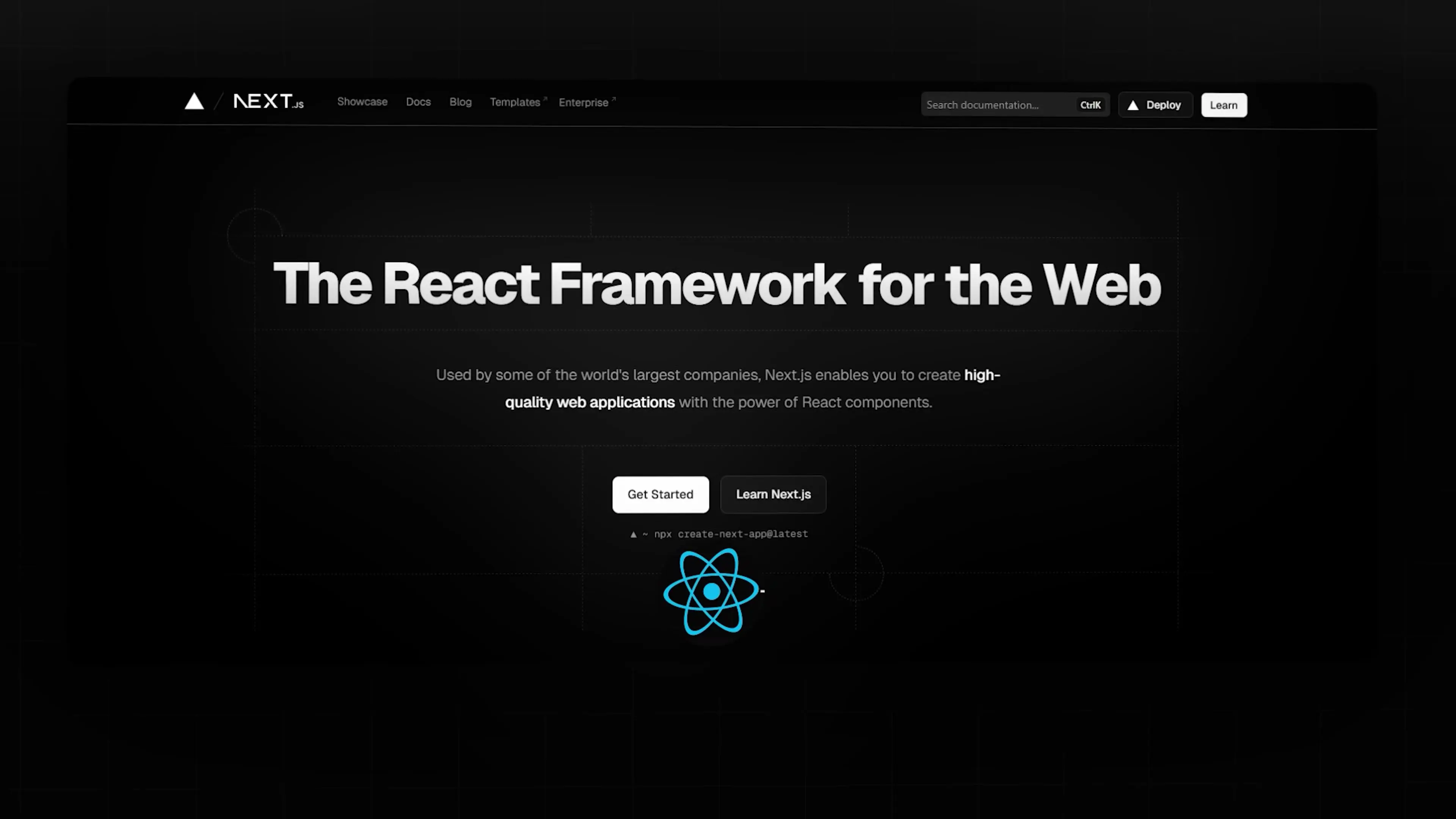 Next.js provides a comprehensive toolkit for building modern web applications with React