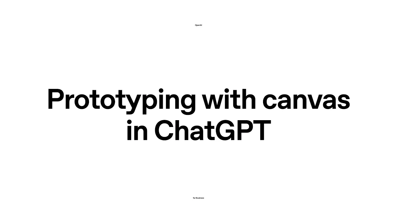 Revolutionize Your Prototyping Process with ChatGPT Canvas: No Coding Required