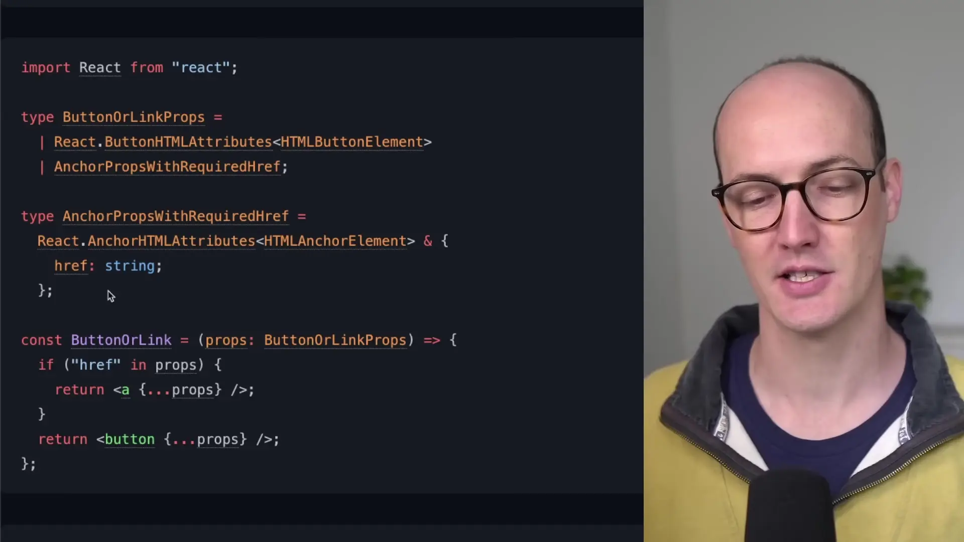 Making href a required string property for proper type narrowing