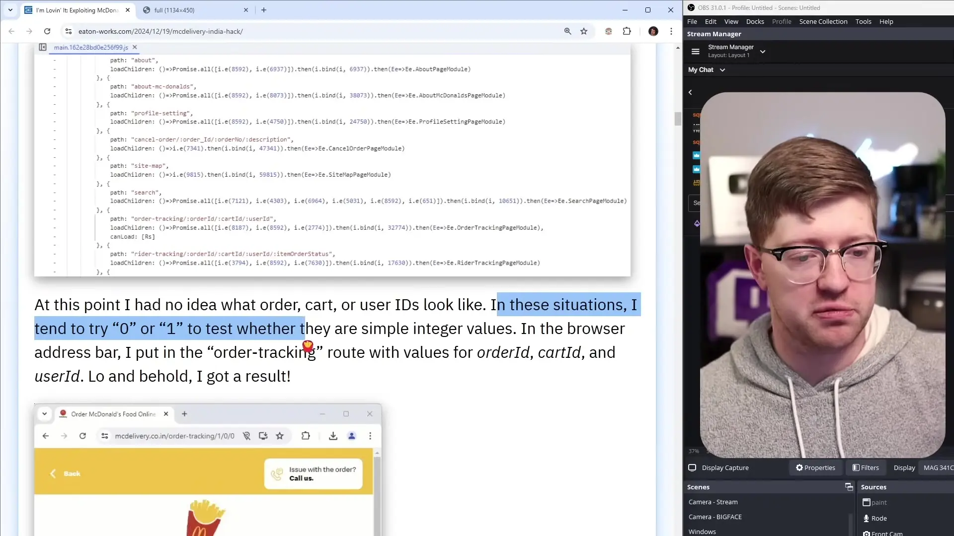 Testing simple integer values like 0 or 1 can often reveal API vulnerabilities related to object identification