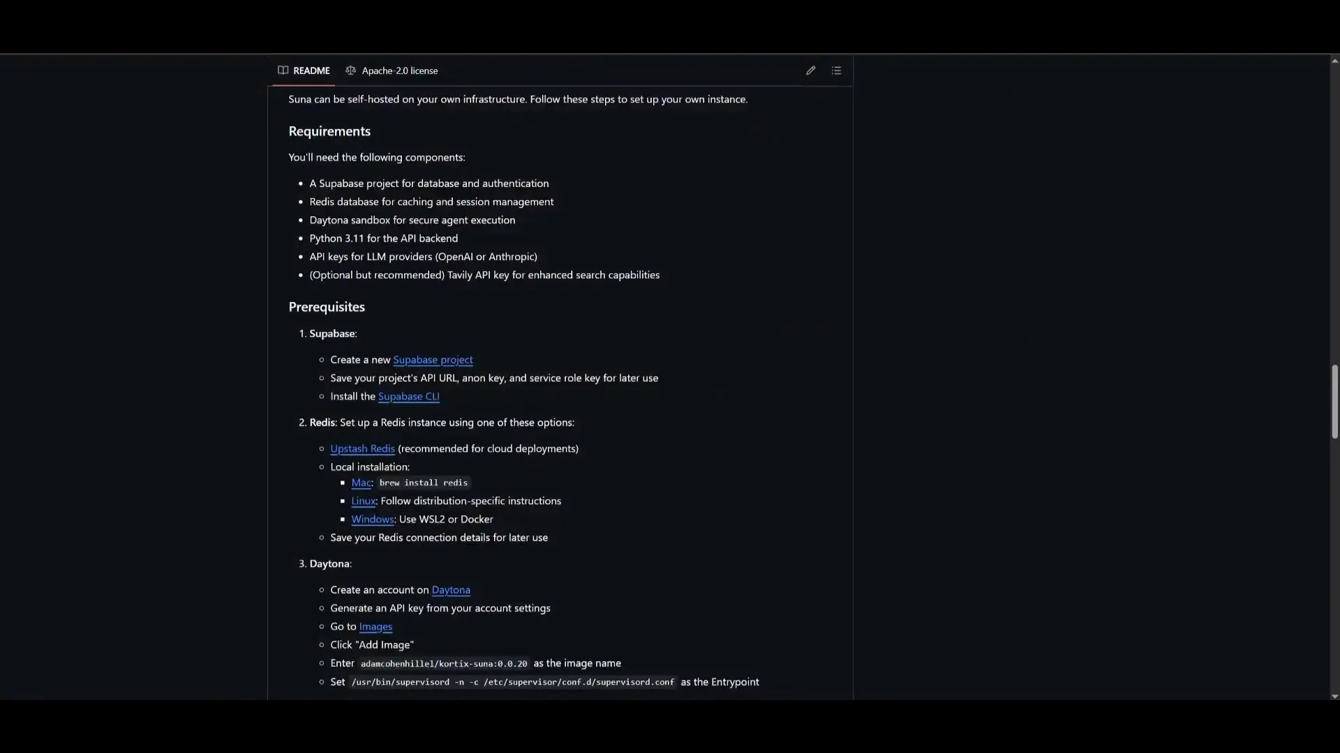 Suna AI can be installed locally, giving you complete control over your AI assistant