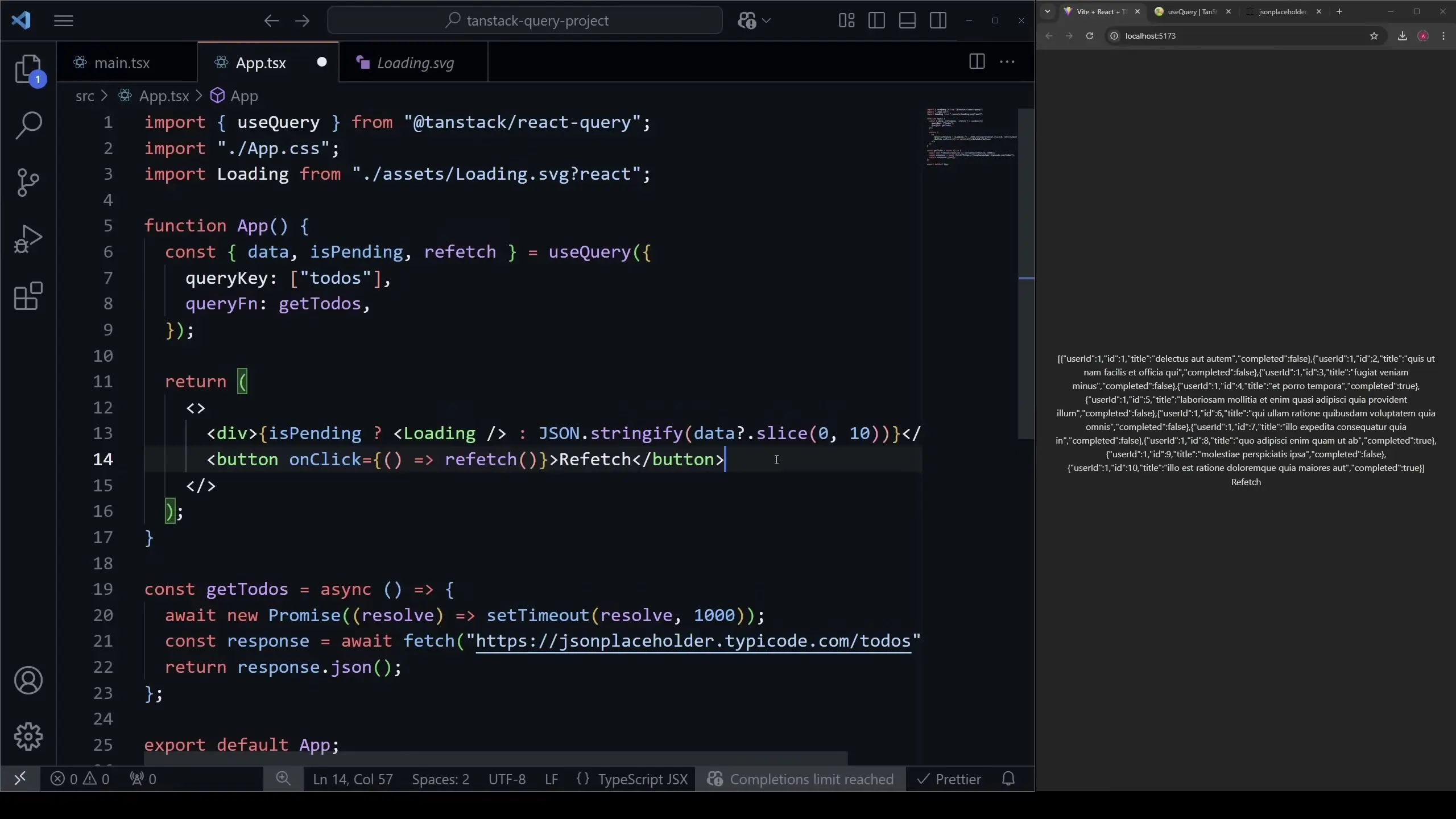 TanStack Query simplifies state management with a clean, declarative API