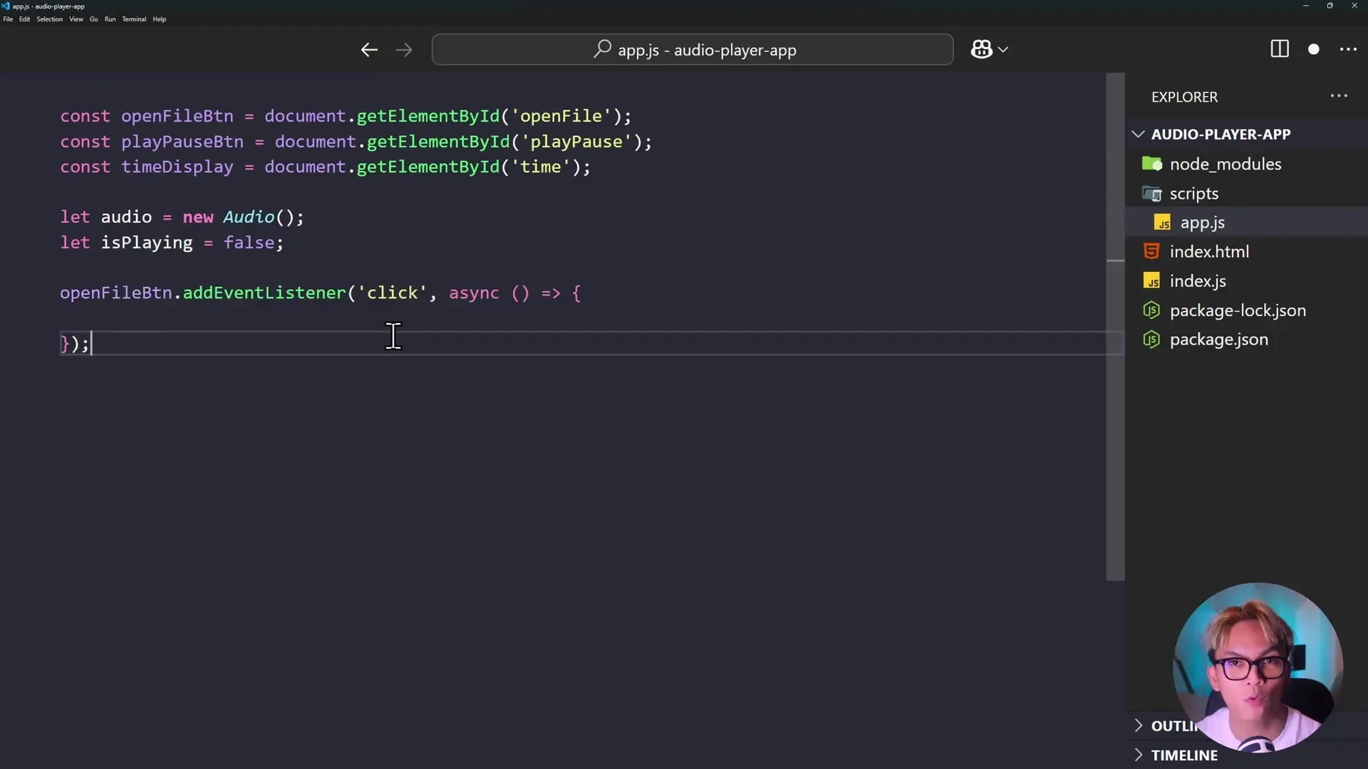 Adding event listeners to buttons enables interactive functionality in your Electron application