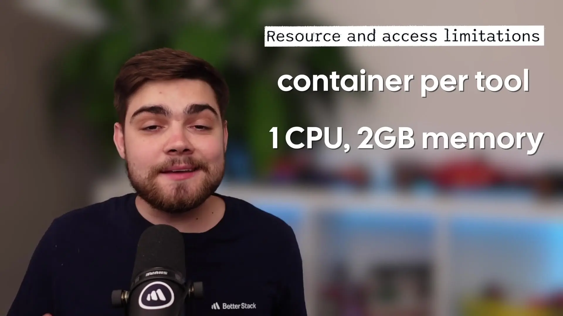 Visualization of the containerized security model with resource limitations for MCP tools