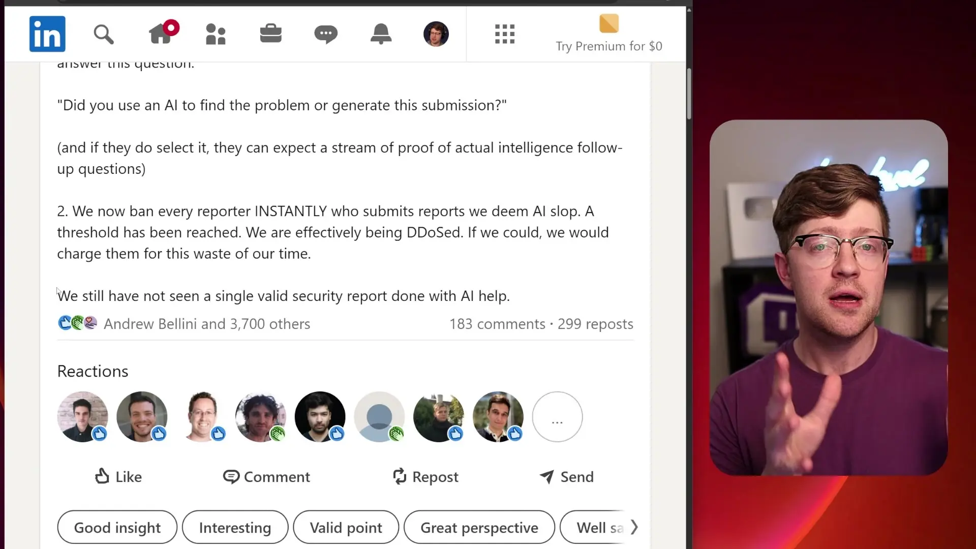 Security experts are implementing stricter verification processes to filter out AI-generated false vulnerability reports that threaten to overwhelm the cybersecurity community.