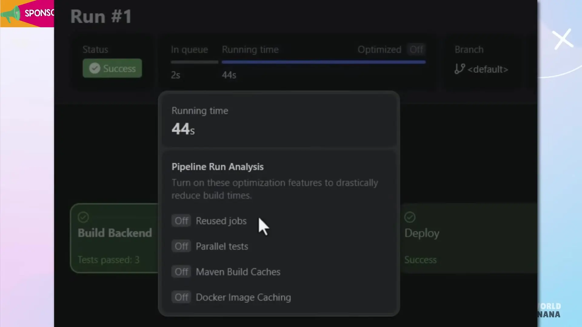 AI-enhanced CI/CD tools can automatically optimize pipelines by implementing caching and parallel job execution