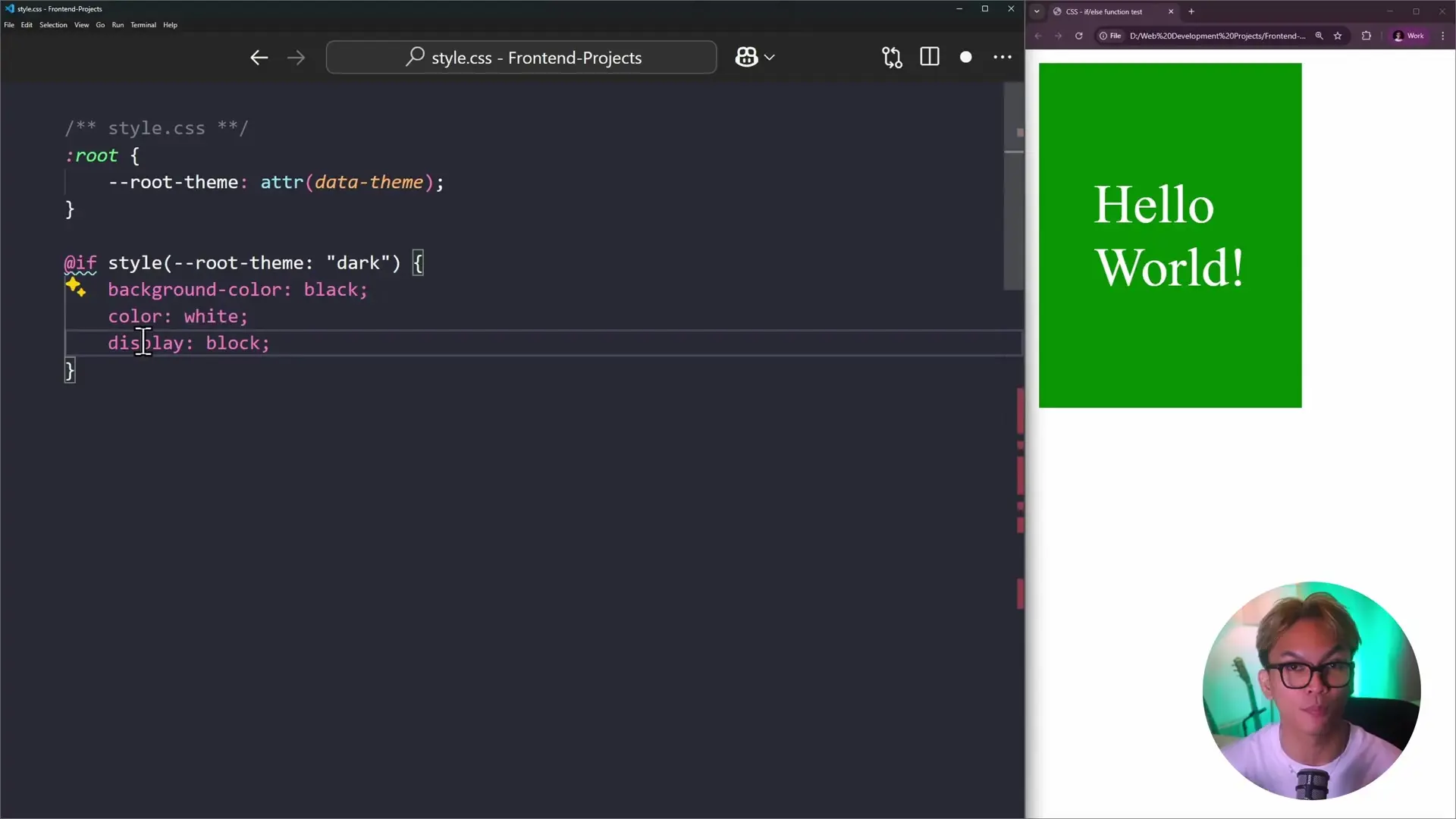 Current limitation requiring separate if statements for each CSS property that needs conditional values