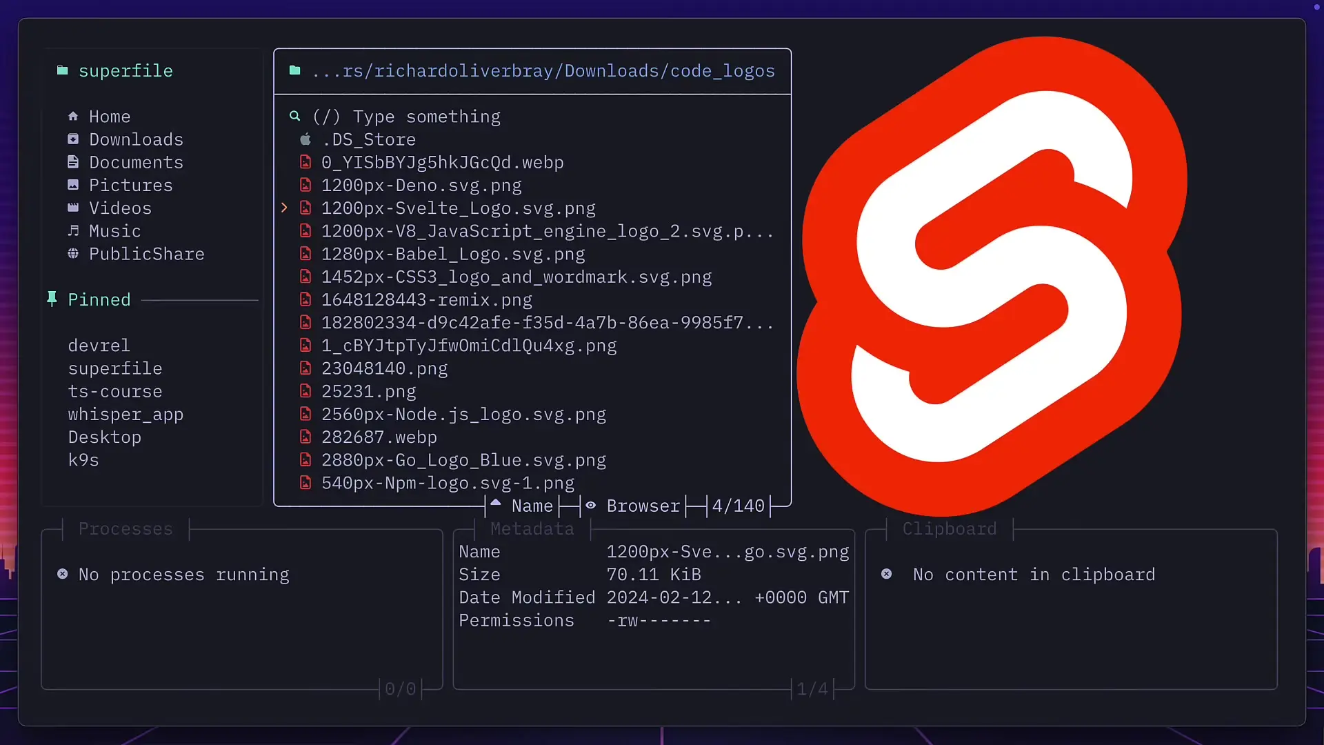Modern terminal tools like SuperFile enable rich media previews directly in your terminal