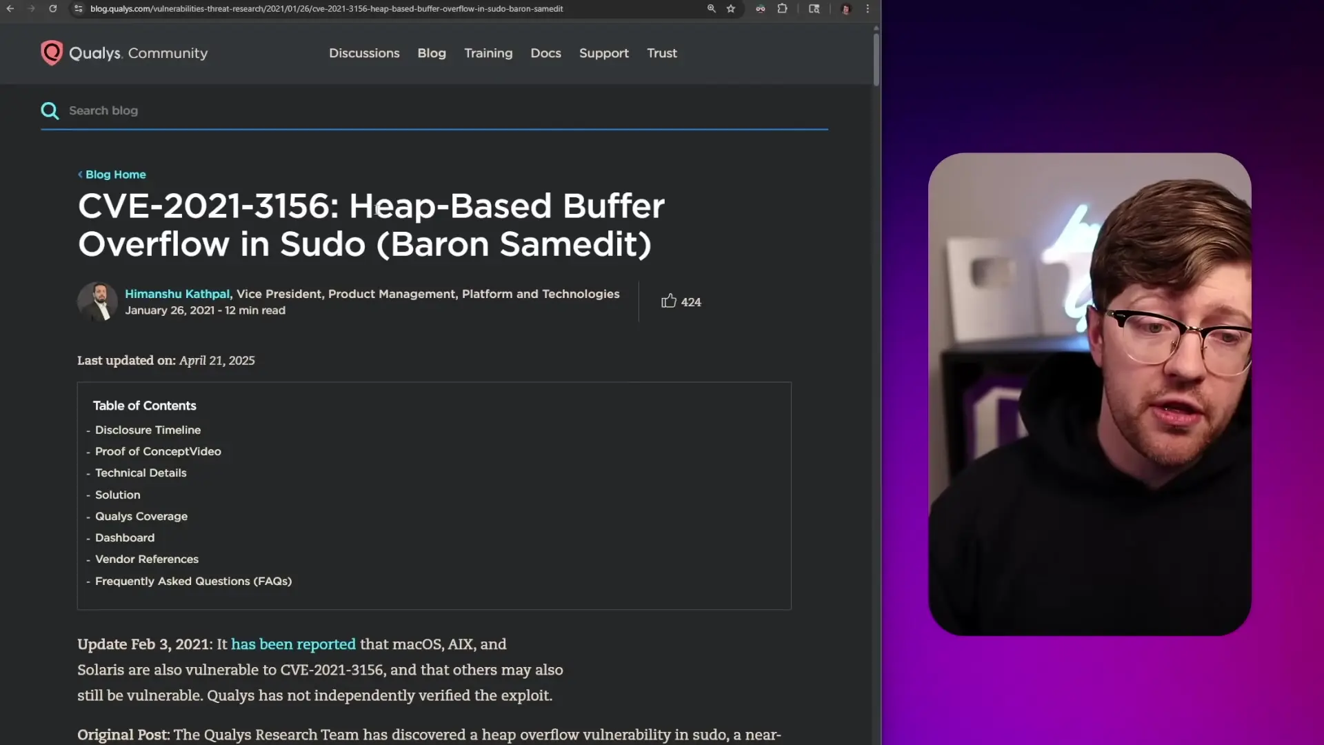 Memory vulnerabilities like heap-based buffer overflows in sudo create serious security risks in Linux systems
